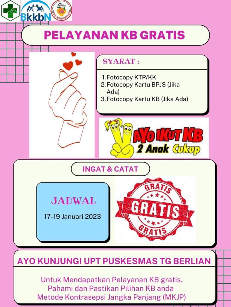 Pelayanan KB Gratis