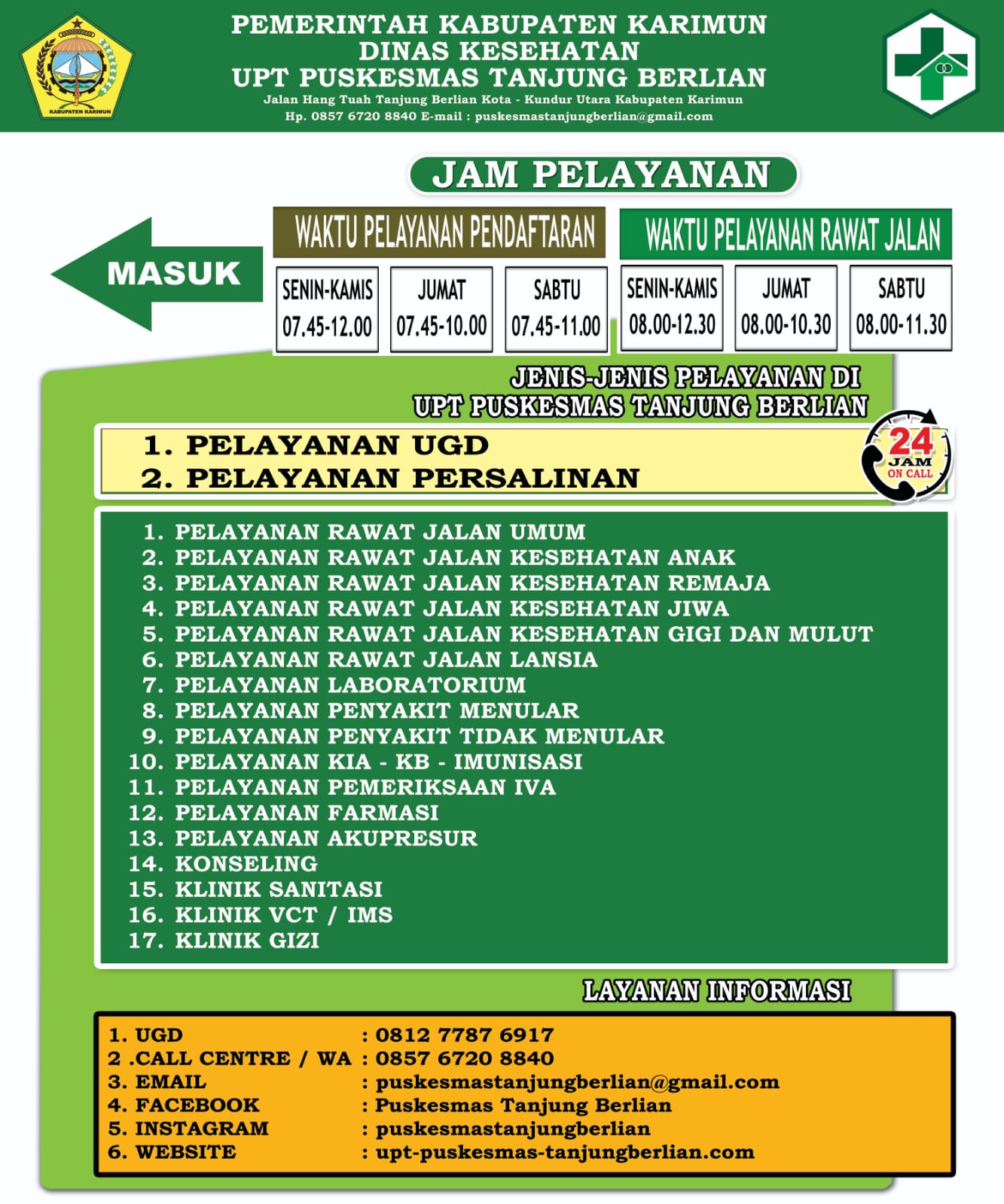 Jam Pelayanan