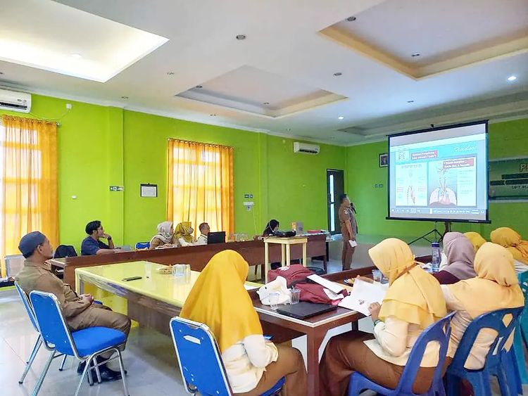 Kegiatan pelatihan Basic Training Cardiac Live Support (BTCLS) Internal di UPT Puskesmas Tanjung Berlian 🙌👏